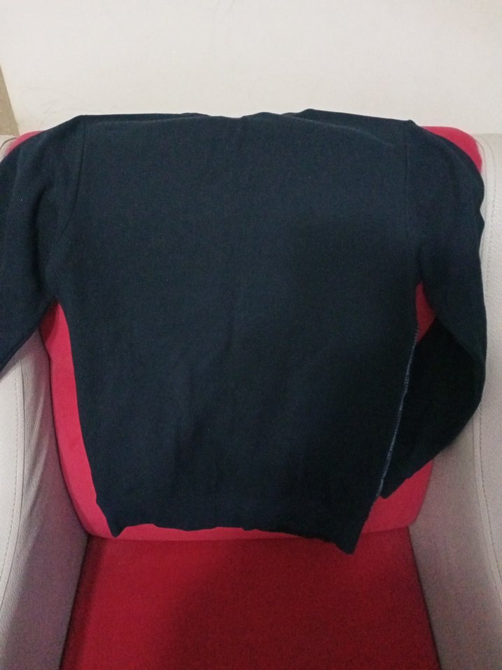 Erkek Gri Örgü Kumaşlı Sweatshirt - Görsel 4