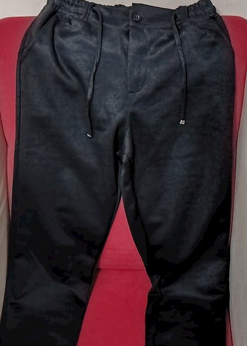 Düğmeli Siyah Erkek  Pantolon - Görsel 4