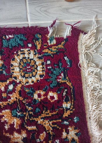 Beden Bordo Renkli Desenli Klasik Halı