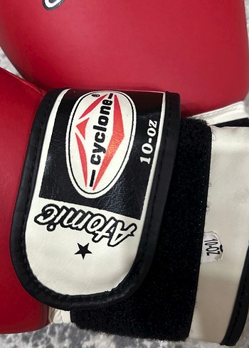 Kırmızı Deri Erkek Boks Eldiveni Velcro - Görsel 3