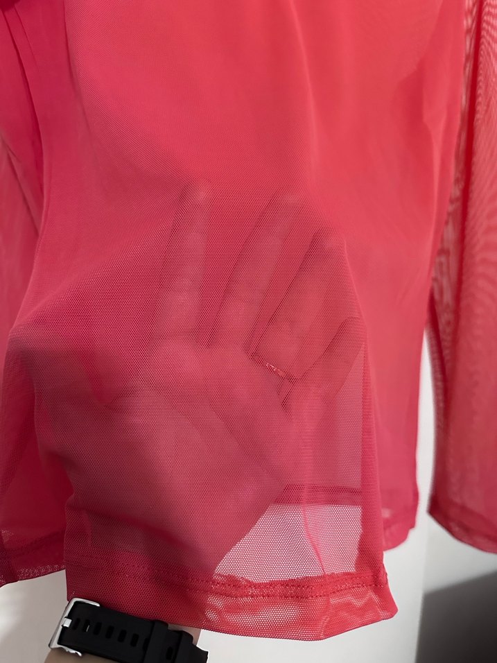 Nar çiçeği Balıkçı Yaka Bluz - Görsel 3