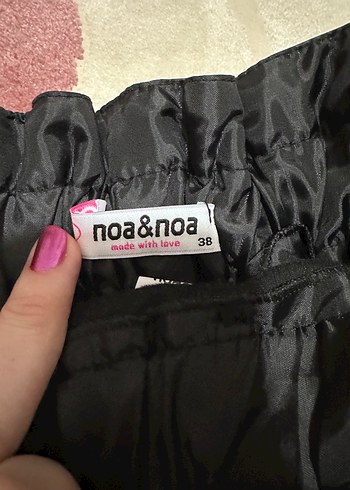 Kemerli Siyah Deri Mini Etek - Görsel 4