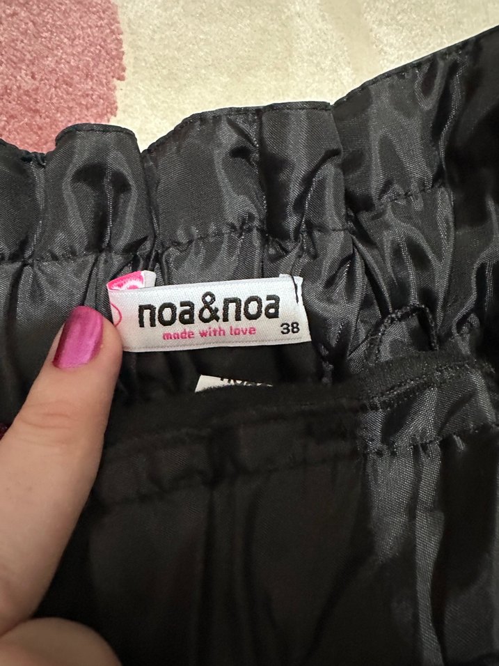 Kemerli Siyah Deri Mini Etek - Görsel 4