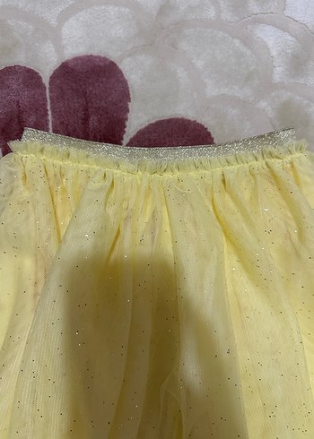 Kız Çocuk Sarı Fırfırlı Etek - Görsel 3
