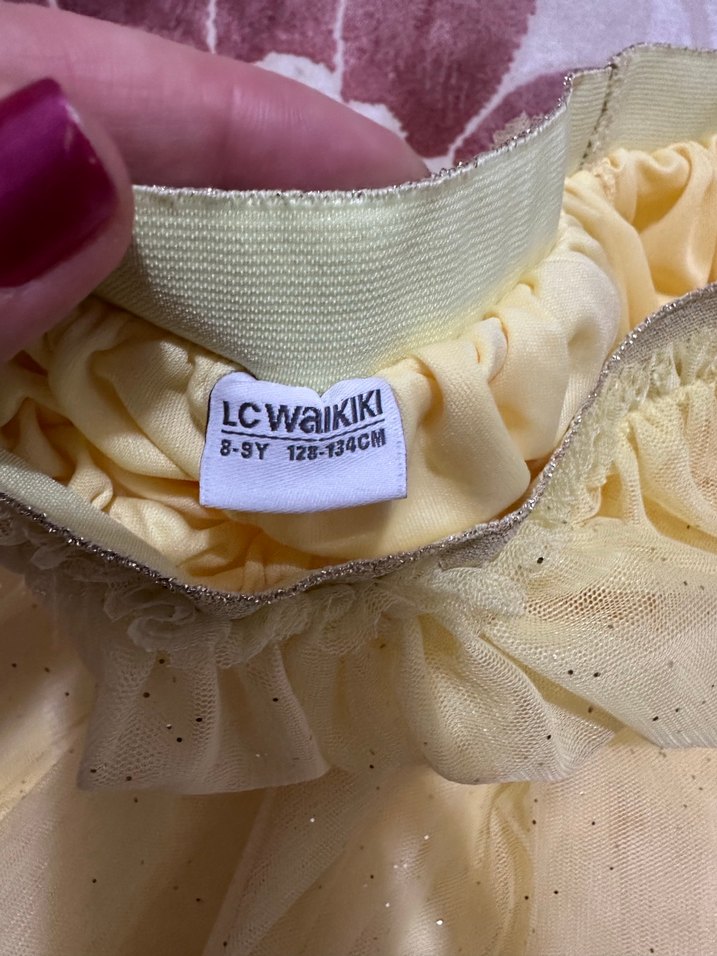 Kız Çocuk Sarı Fırfırlı Etek - Görsel 4