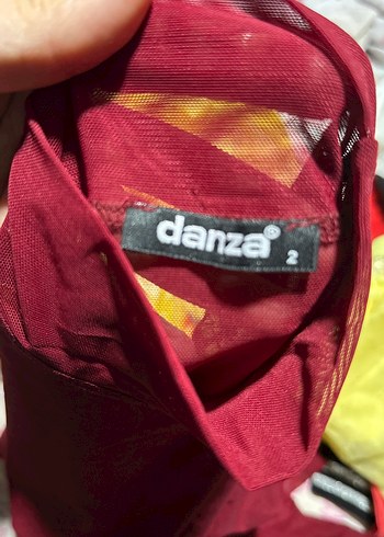 Bordo Tül bluz - Görsel 2