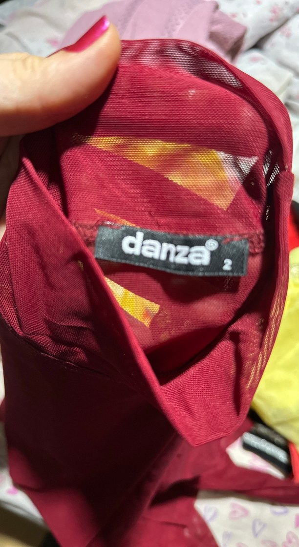 Bordo Tül bluz - Görsel 2