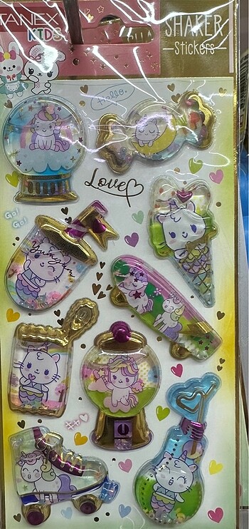 Su dolgulu sticker
