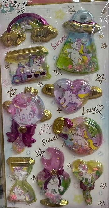 Su dolgulu sticker