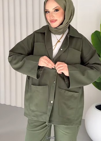 Hali gabardin kot ikili takım - Görsel 2