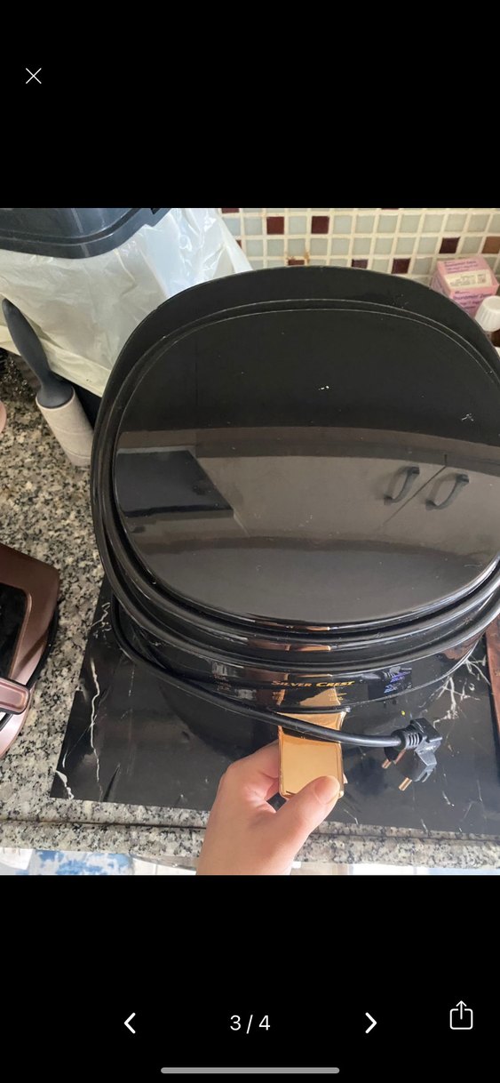 Silver Crest Altın Renkli Fritöz - Görsel 3