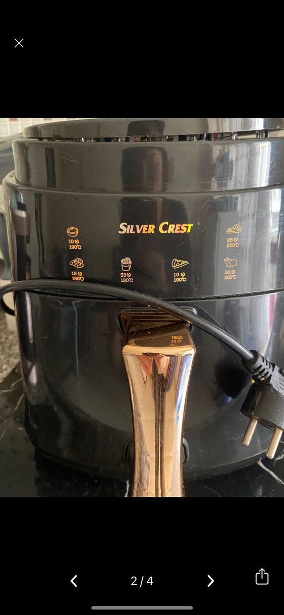 Silver Crest Altın Renkli Fritöz - Görsel 2