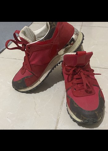 Kırmızı Louis Vuitton Spor Ayakkabı - Görsel 3