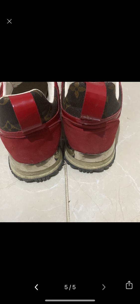 Kırmızı Louis Vuitton Spor Ayakkabı - Görsel 5