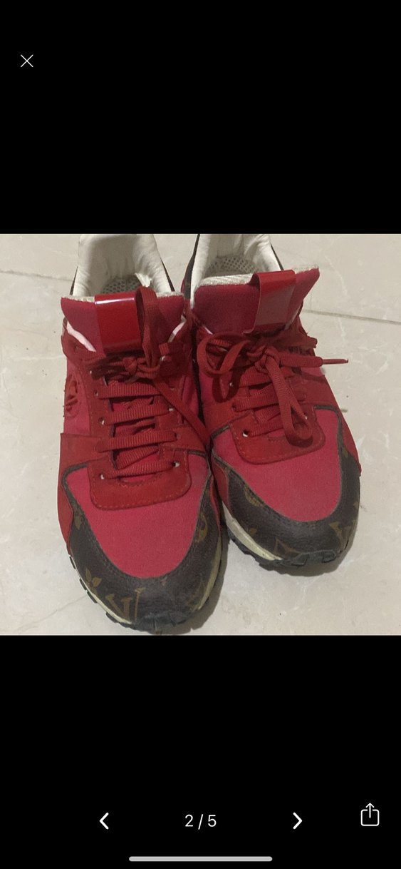 Kırmızı Louis Vuitton Spor Ayakkabı - Görsel 2