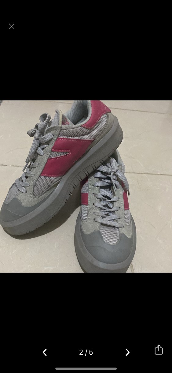 Gri Kadın Spor Ayakkabı - Düz Tabanlı new balance - Görsel 2