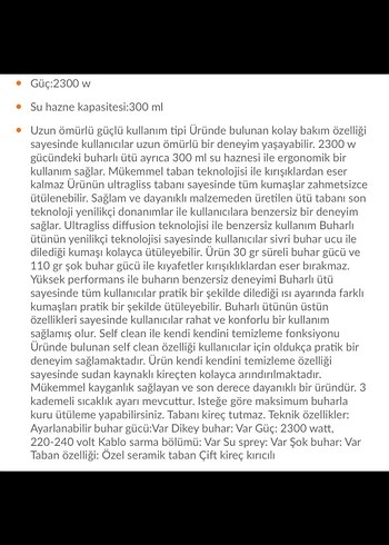 Tefal Parlak Bordo Ütü - Görsel 2