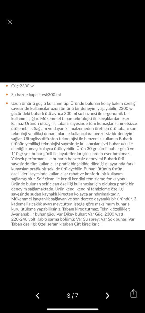 Tefal Parlak Bordo Ütü - Görsel 2