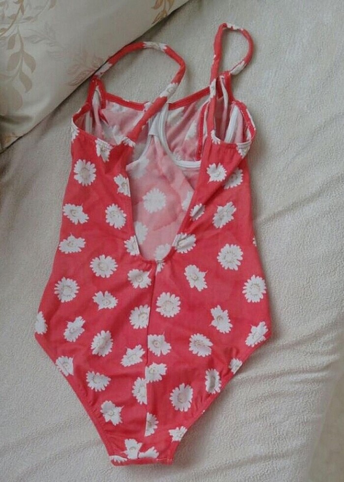 Çiçekli mayo (çiçekli 3 boyutlu bone hediyeli) - Görsel 2