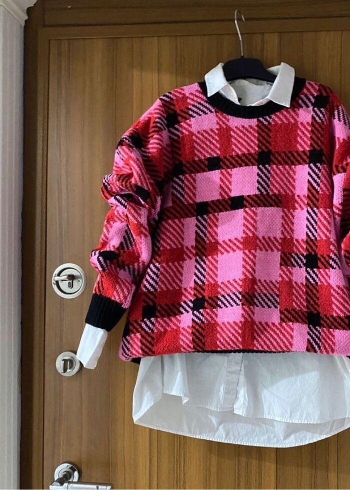 Ekose pembe kazak - Görsel 2