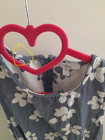 Mavi marka çiçekli jean elbise - Görsel 5