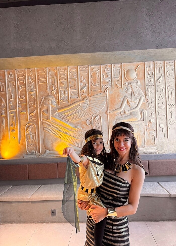 Anne kız mısır kombin - Görsel 3