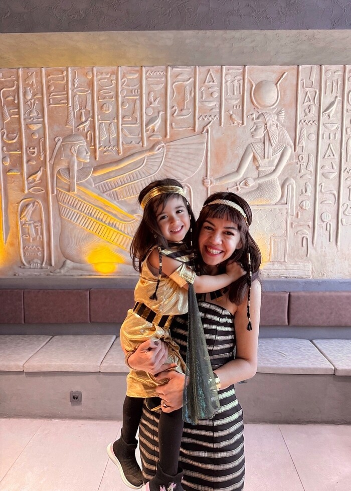 Anne kız mısır kombin - Görsel 4