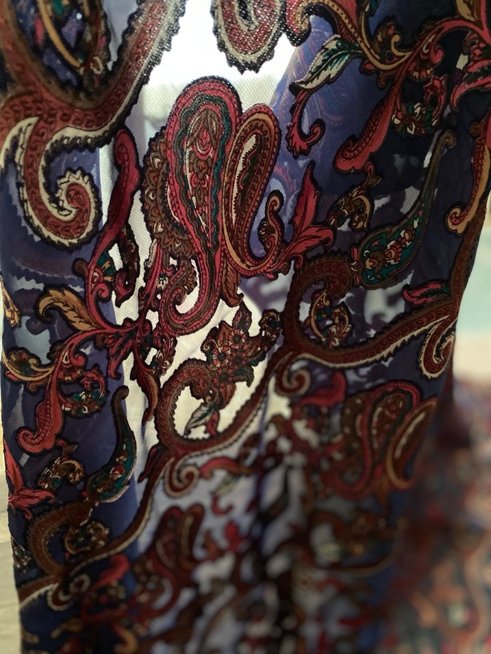 Kadın Çok Renkli Bohem Tarzı İpek kumaş - Görsel 3