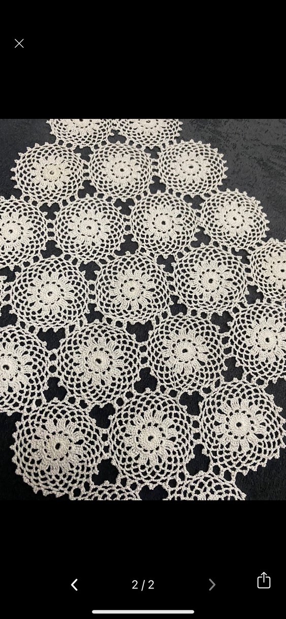 El Yapımı Bohem Dantel Masa Örtüsü - Görsel 2