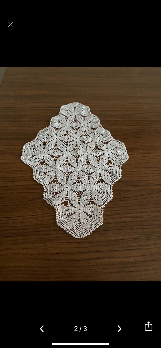 El İşi Beyaz Dantel Örtü - Görsel 2