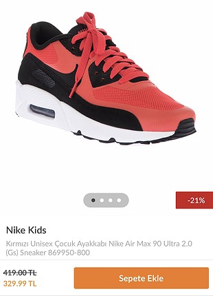 30 Beden kırmızı Renk Nike air max