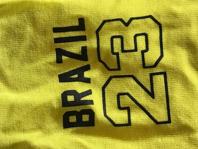 m Beden Brazilya sarı tişört