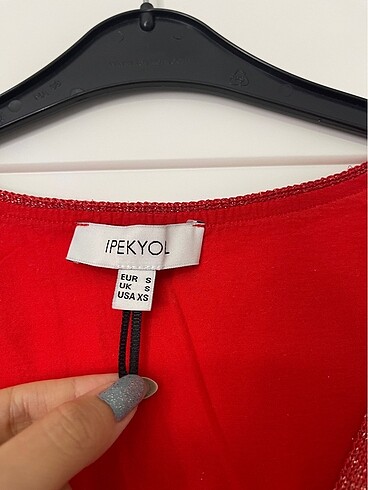 s Beden kırmızı Renk İpekyol üst
