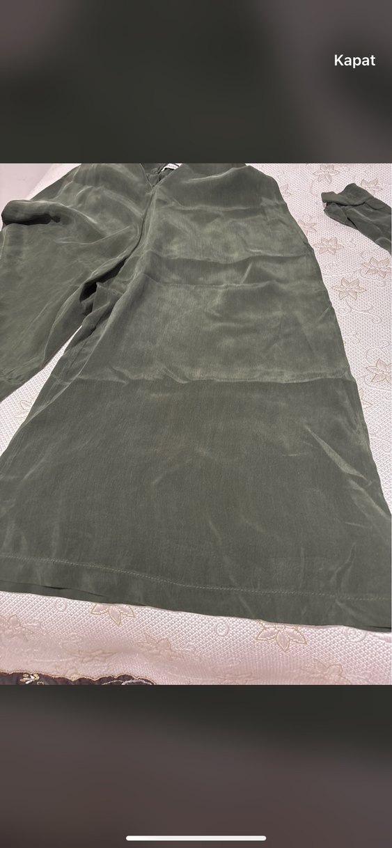 Kadın Haki Uzun Kollu Salaş Takım - Görsel 5