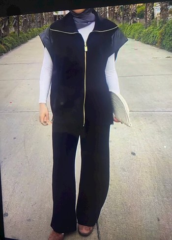 Gri Denim Erkek Ceket Uzun Kollu Fermuarlı - Görsel 2