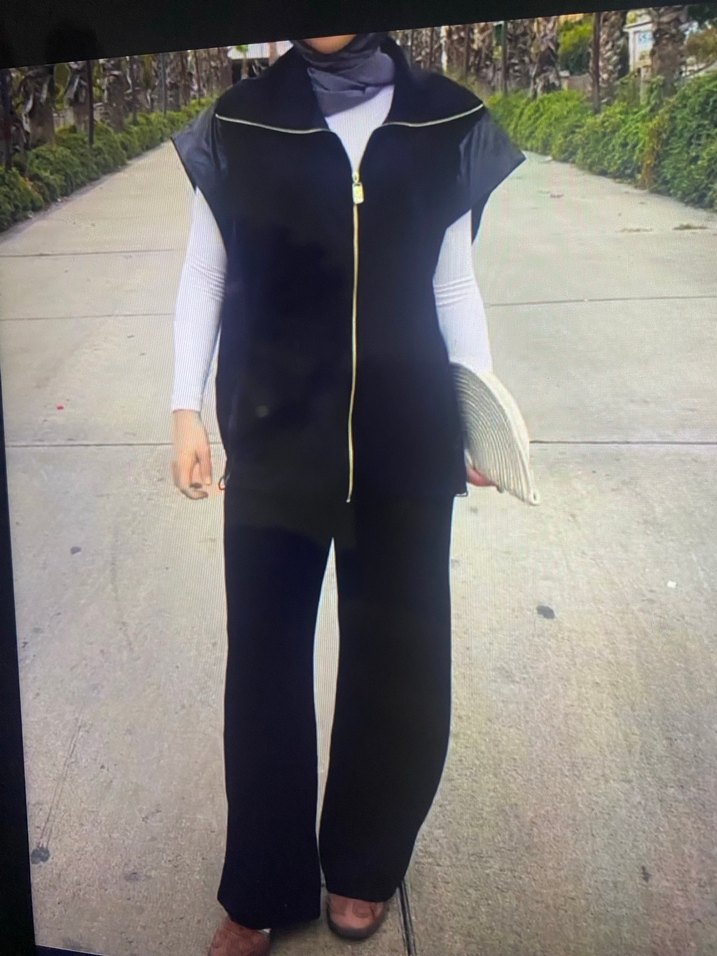 Gri Denim Erkek Ceket Uzun Kollu Fermuarlı - Görsel 2