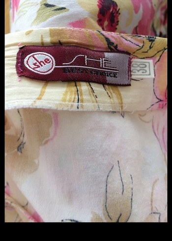 Pembe Çiçekli tam daire kloş Etek - Görsel 4