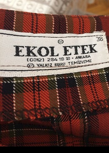 Ekol marka, Ekose kumaş, iskoç model etek - Görsel 4