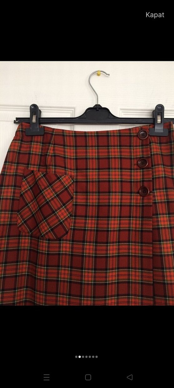 Ekol marka, Ekose kumaş, iskoç model etek - Görsel 2