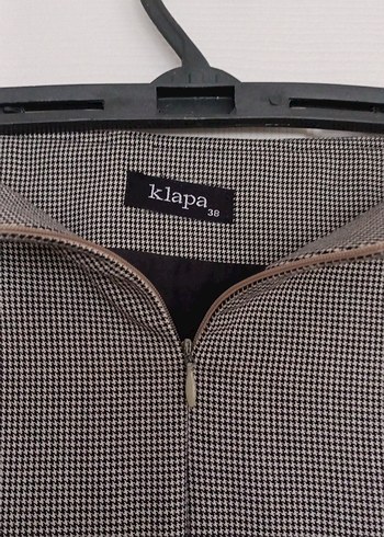 İşlemeli kazayağı kumaş parçalı Etek - Görsel 6