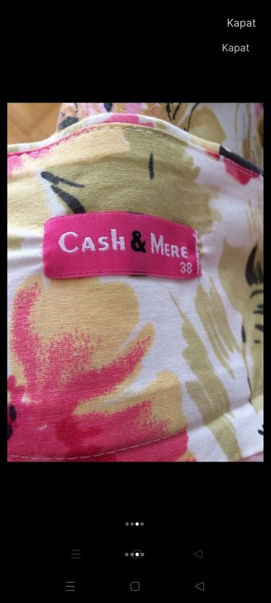 Pembe Çiçek Desenli Çan Etek - Görsel 3