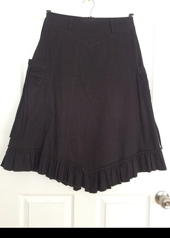 Kahverengi Kemerli Midi spor Etek - Görsel 2