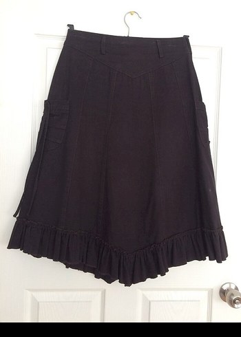 Kahverengi Kemerli Midi spor Etek - Görsel 3