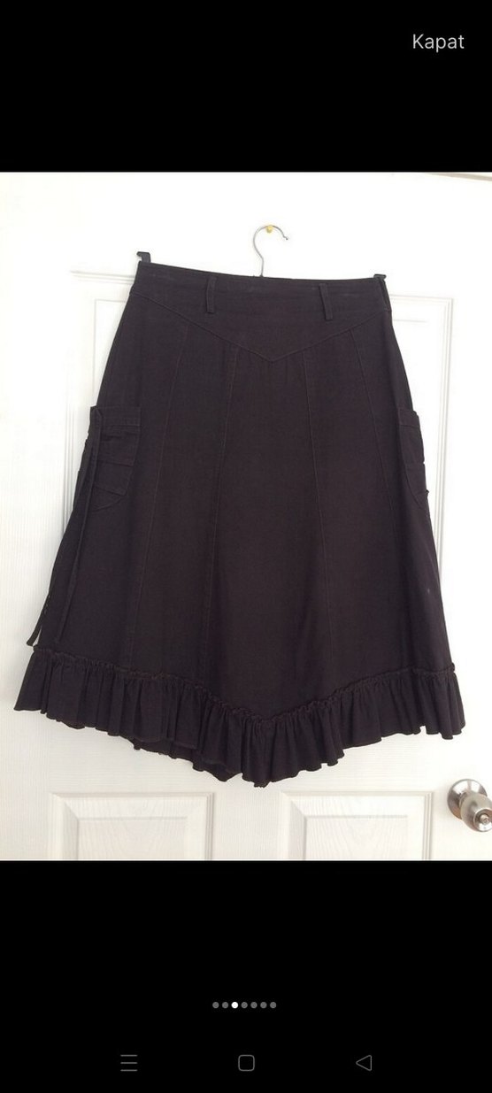 Kahverengi Kemerli Midi spor Etek - Görsel 3