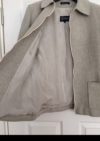 Selen marka gri renk kaşe kumaş takım - Görsel 5