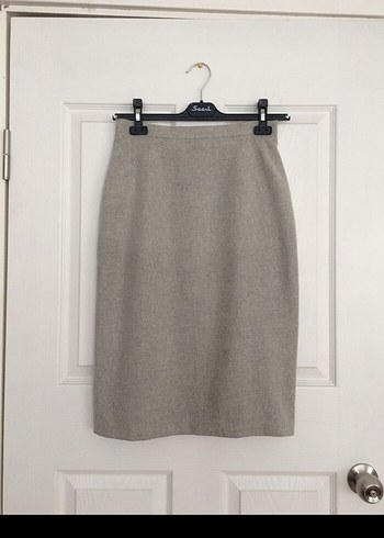 Selen marka gri renk kaşe kumaş takım - Görsel 9