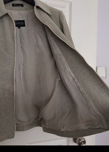 Selen marka gri renk kaşe kumaş takım - Görsel 6