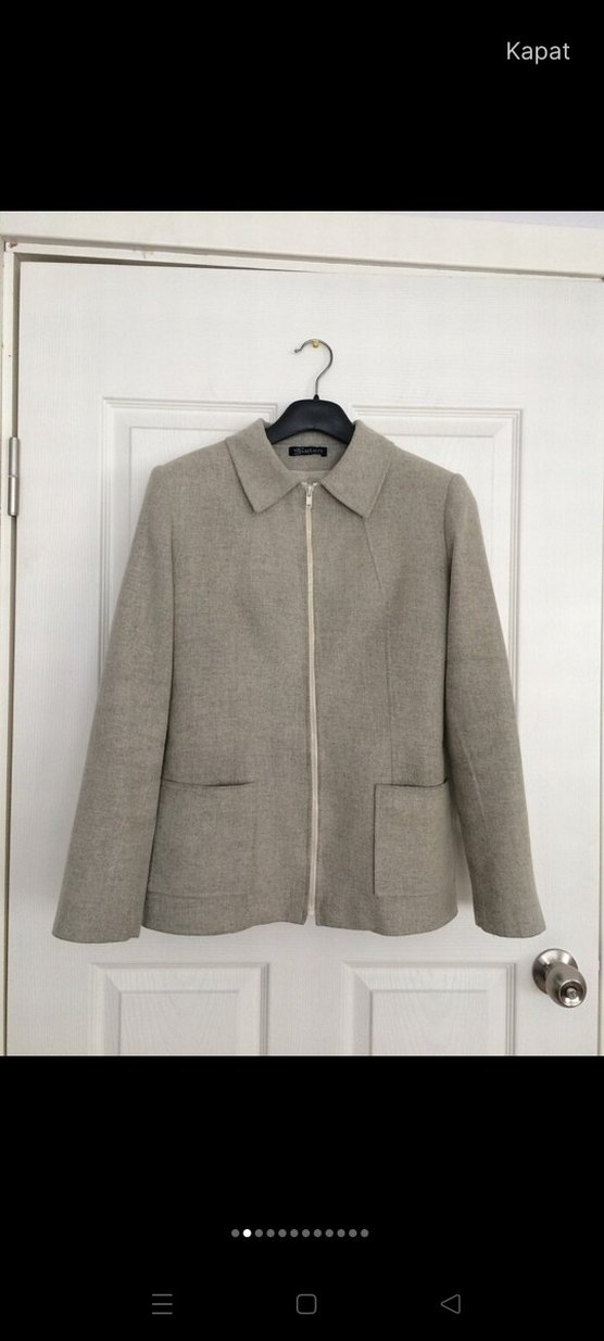 Selen marka gri renk kaşe kumaş takım - Görsel 2