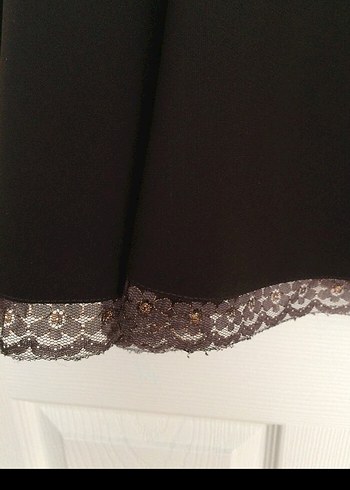 Kahverengi kloş krep etek - Görsel 3