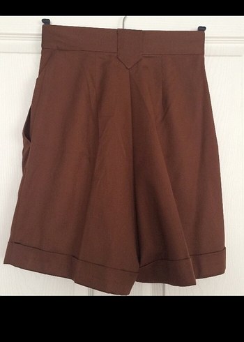 Kahverenk kışlık Şort etek - Görsel 4
